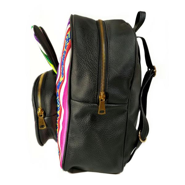 Sac à dos Mon Petit Lapin Tissu Traditionnel Amazonie Péruvienne - Inka Products