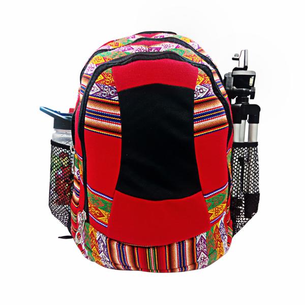 Sac à dos Aventura Tissu Traditionnel Blanquirroja - Inka Products