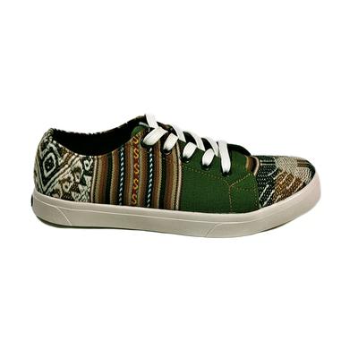 Sneakers Baskets Basses MONTAGNE SACRÉE INCA Tissu Péruvien Motif Ethniques Homme-Femme - Inka Products