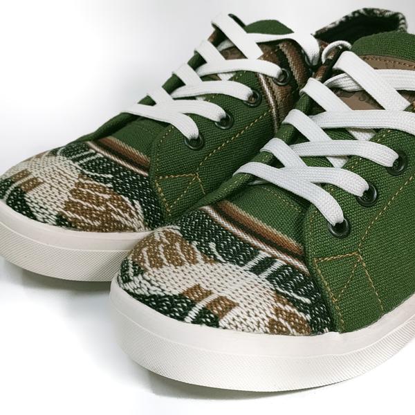 Sneakers Baskets Basses MONTAGNE SACRÉE INCA Tissu Péruvien Motif Ethniques Homme-Femme - Inka Products