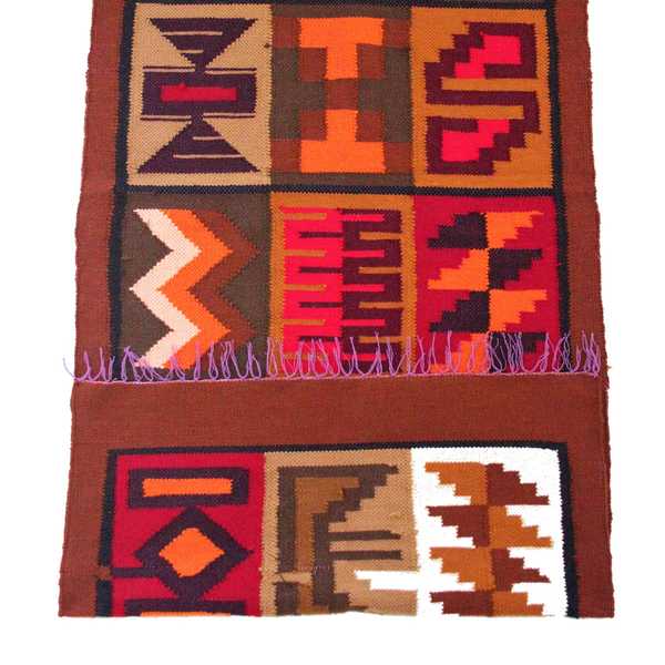 Tapis Empire Inca Marron Motifs Ethniques - Inka Products