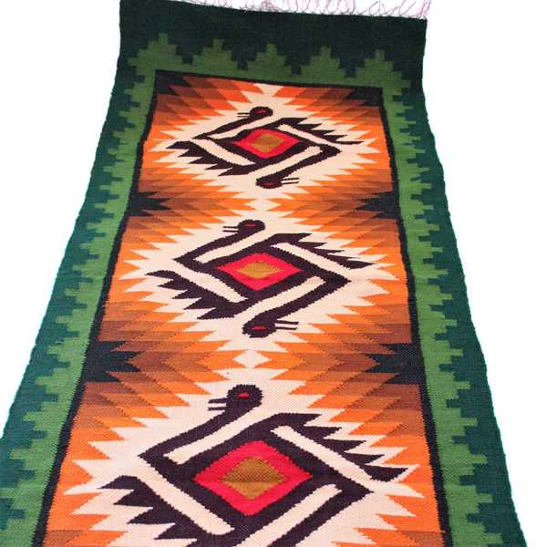 Tapis Empire Inca Vert motifs ethniques - Inka Products