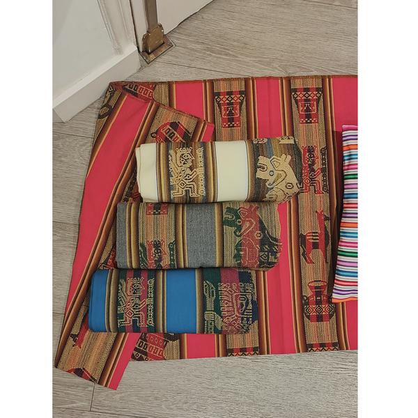 Tissu Traditionnel du Cusco Tissé Main Motifs Ethniques - Inka Products